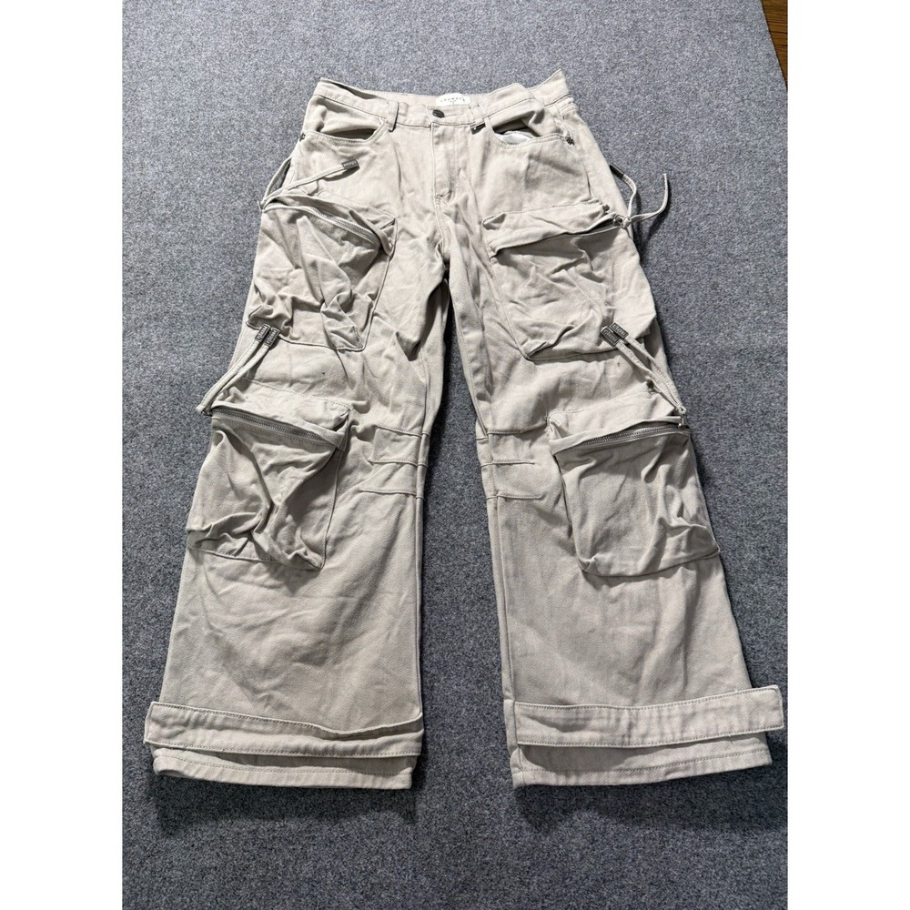 YoungLA 8 Pocket Jeans Pants Baggy Khaki Men's Size Small 31x27